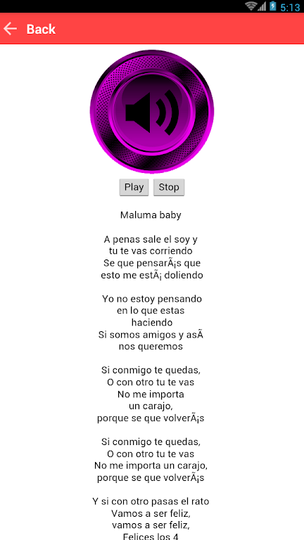 Felices Los 4 Maluma Musica Lyrics Captura de tela 2