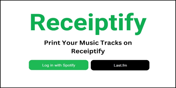 Receiptify Скриншот 1