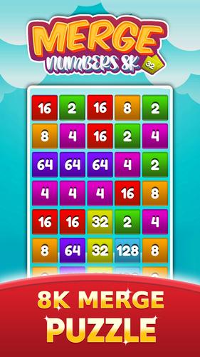 2048 Number Merge Games Puzzle Captura de pantalla 1