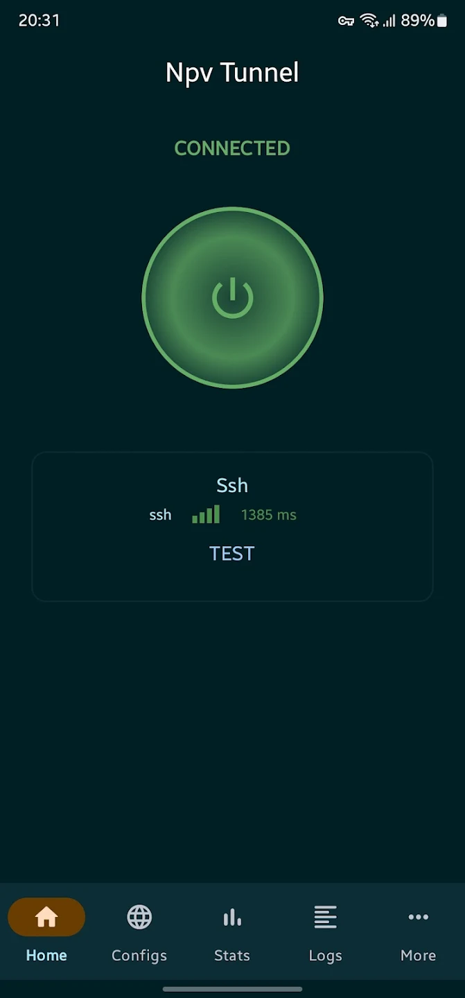 Npv Tunnel V2ray/Psiphon/SSH स्क्रीनशॉट 1