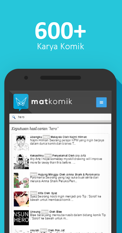Matkomik - Apps Komik Percuma! 스크린샷 2
