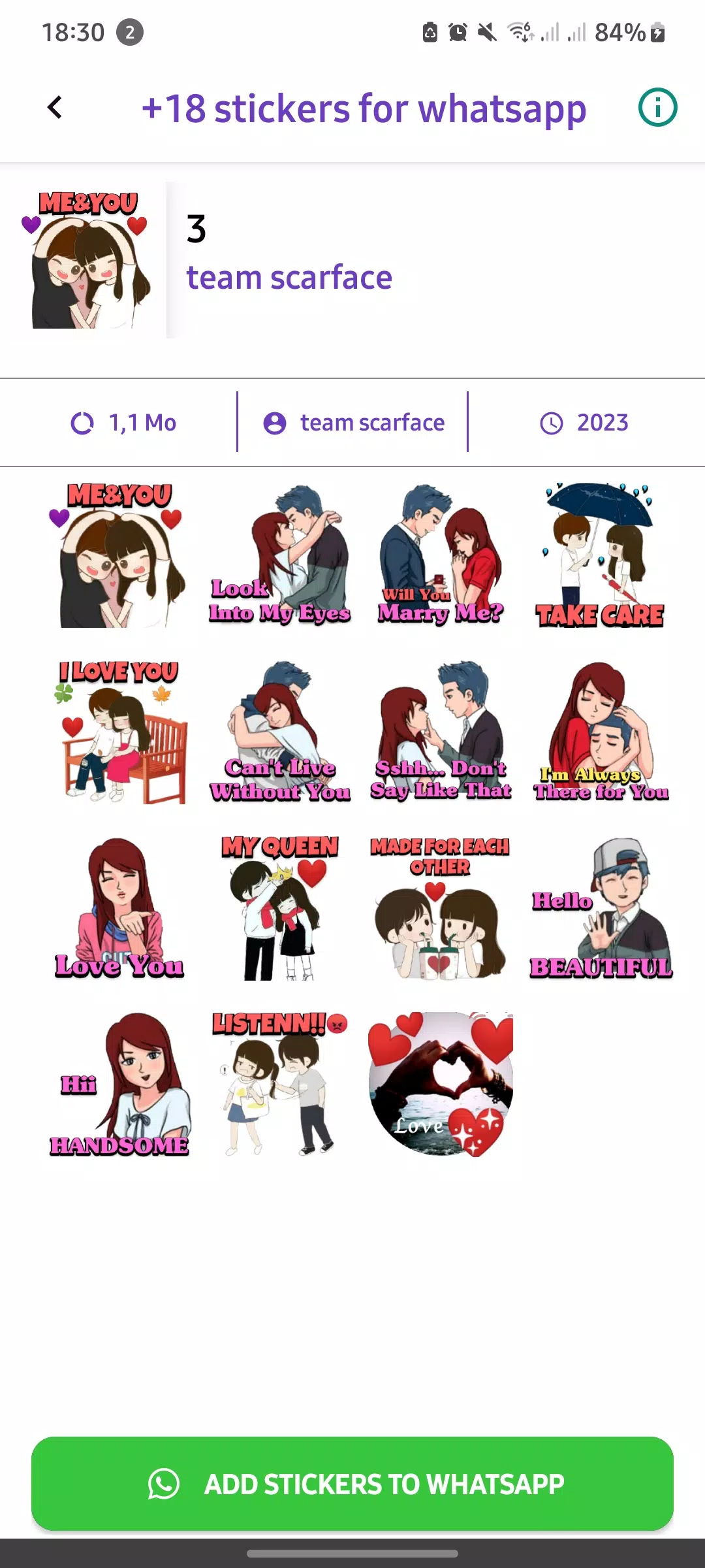 +18 Stickers For WhatsApp Capture d'écran 3
