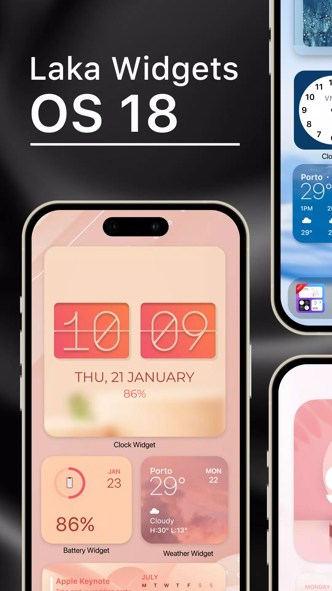 Laka Widgets: Widget OS 18 Captura de tela 1
