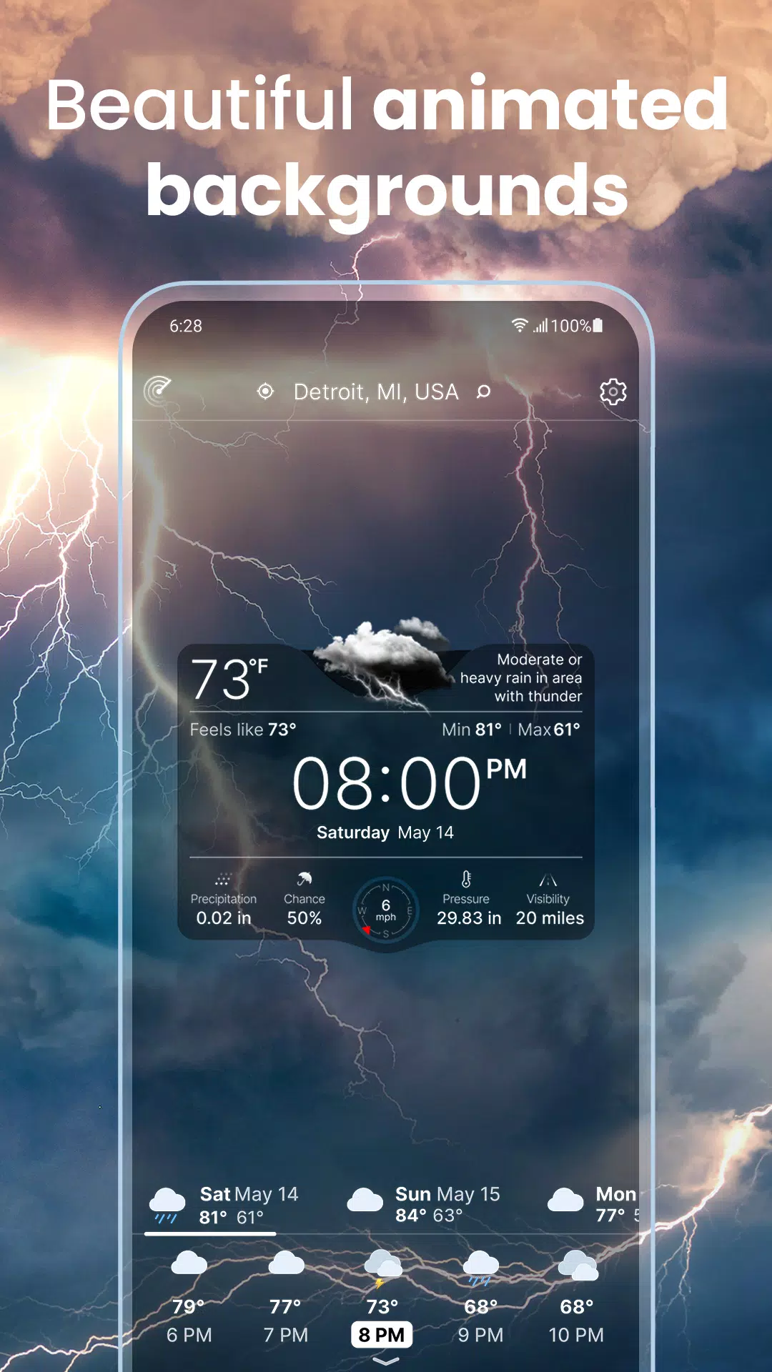 Weather Live° Captura de pantalla 3