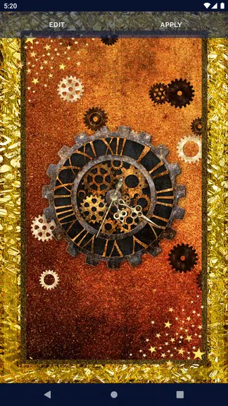 Steampunk Clock Wallpaper 스크린샷 3