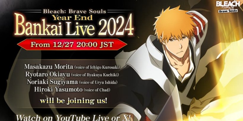 Bleach: Brave Souls Celebrates End of Year with Livestream featuring Anime Cast