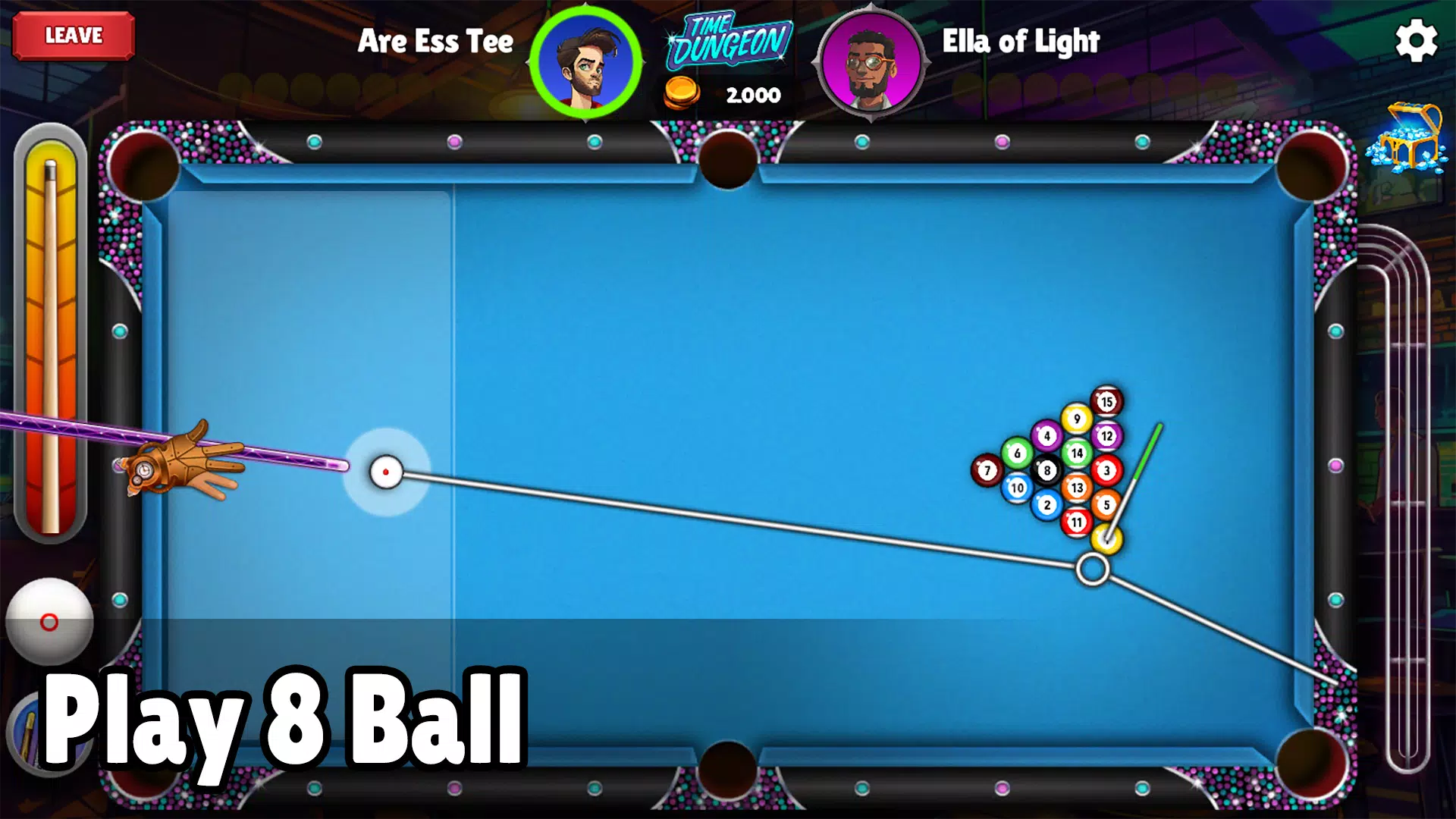 PoolStrike 8 ball pool offline Captura de pantalla 1