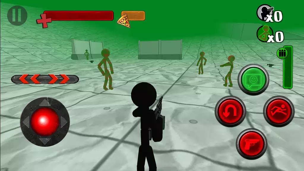 Stickman Zombie 3D Captura de tela 1