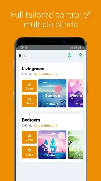 Bliss Smart Blinds Captura de tela 1