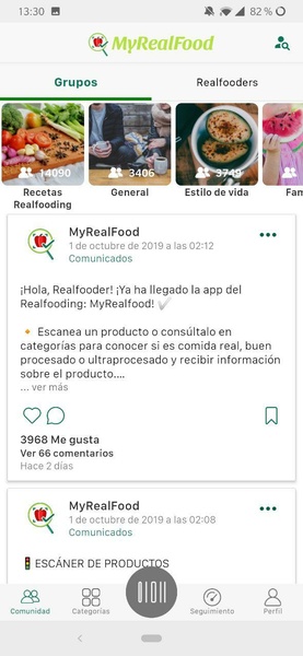 MyRealFood: Escáner y recetas Screenshot 3