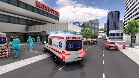 Ambulance Simulator Car Driver 스크린샷 1