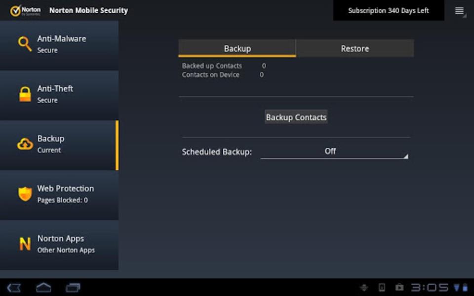 Norton Mobile Security Capture d'écran 1