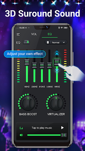 Equalizer & Bass Booster,Music स्क्रीनशॉट 2