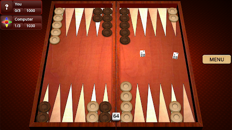 Backgammon Mighty Capture d'écran 2