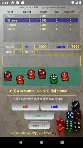 Game10000  dice game スクリーンショット 1