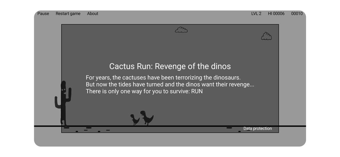 Cactus Run: The Dinos' revenge Screenshot 1
