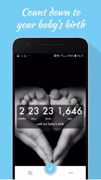Baby Countdown Widget 스크린샷 1