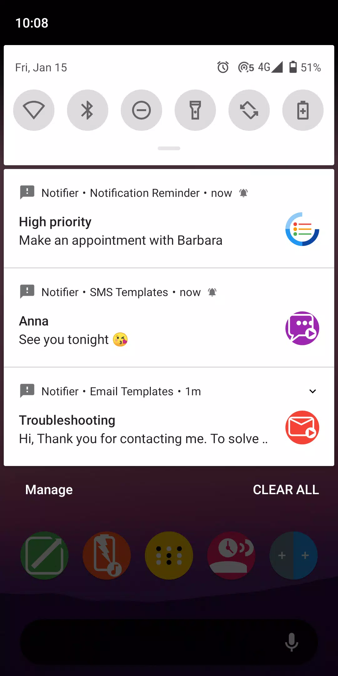 Fake Notifications Captura de tela 2