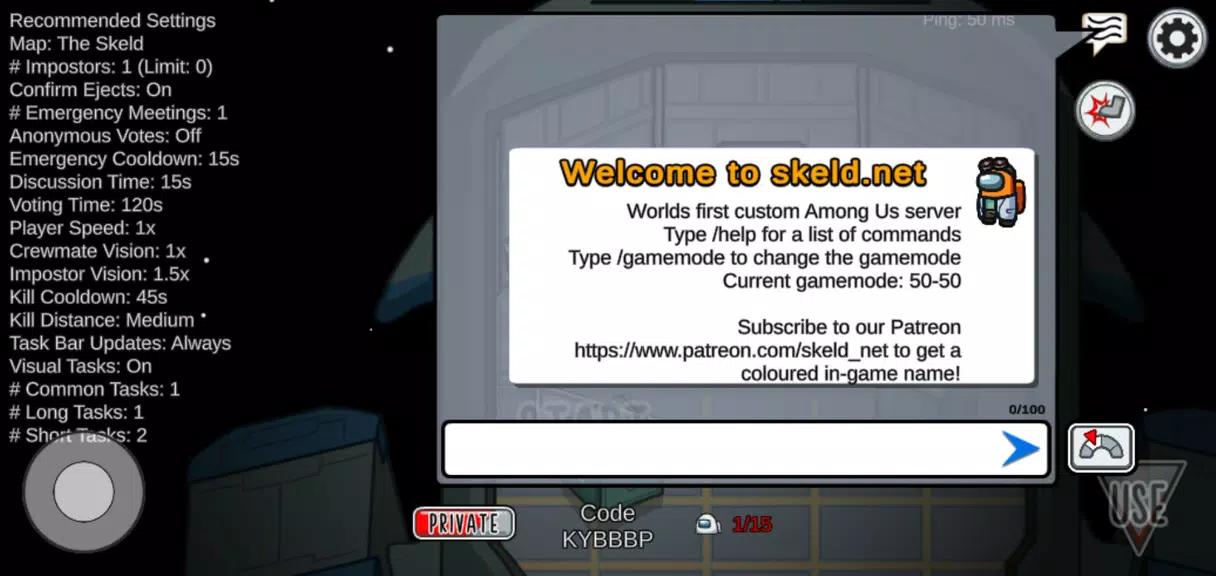 Skeld.net Among Us Mods Captura de pantalla 2
