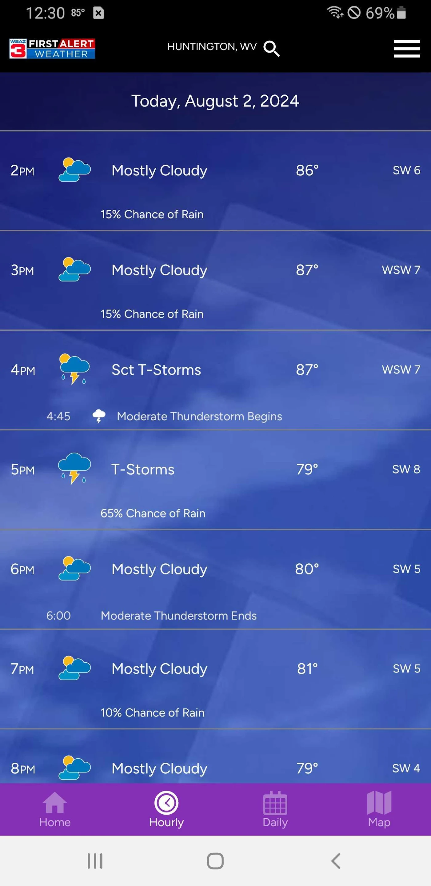 WSAZ First Alert Weather App Capture d'écran 1