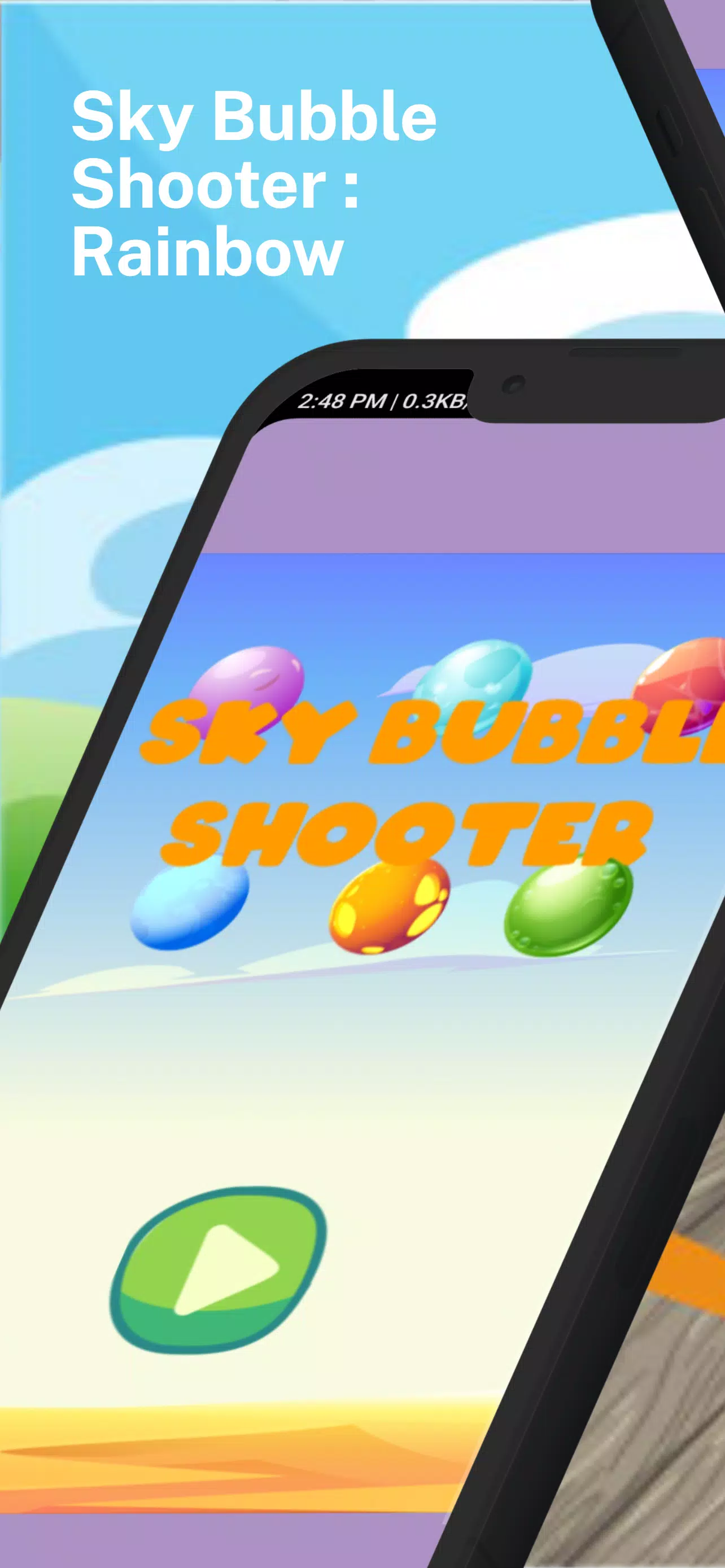 Sky Bubble Shooter : Rainbow Capture d'écran 1