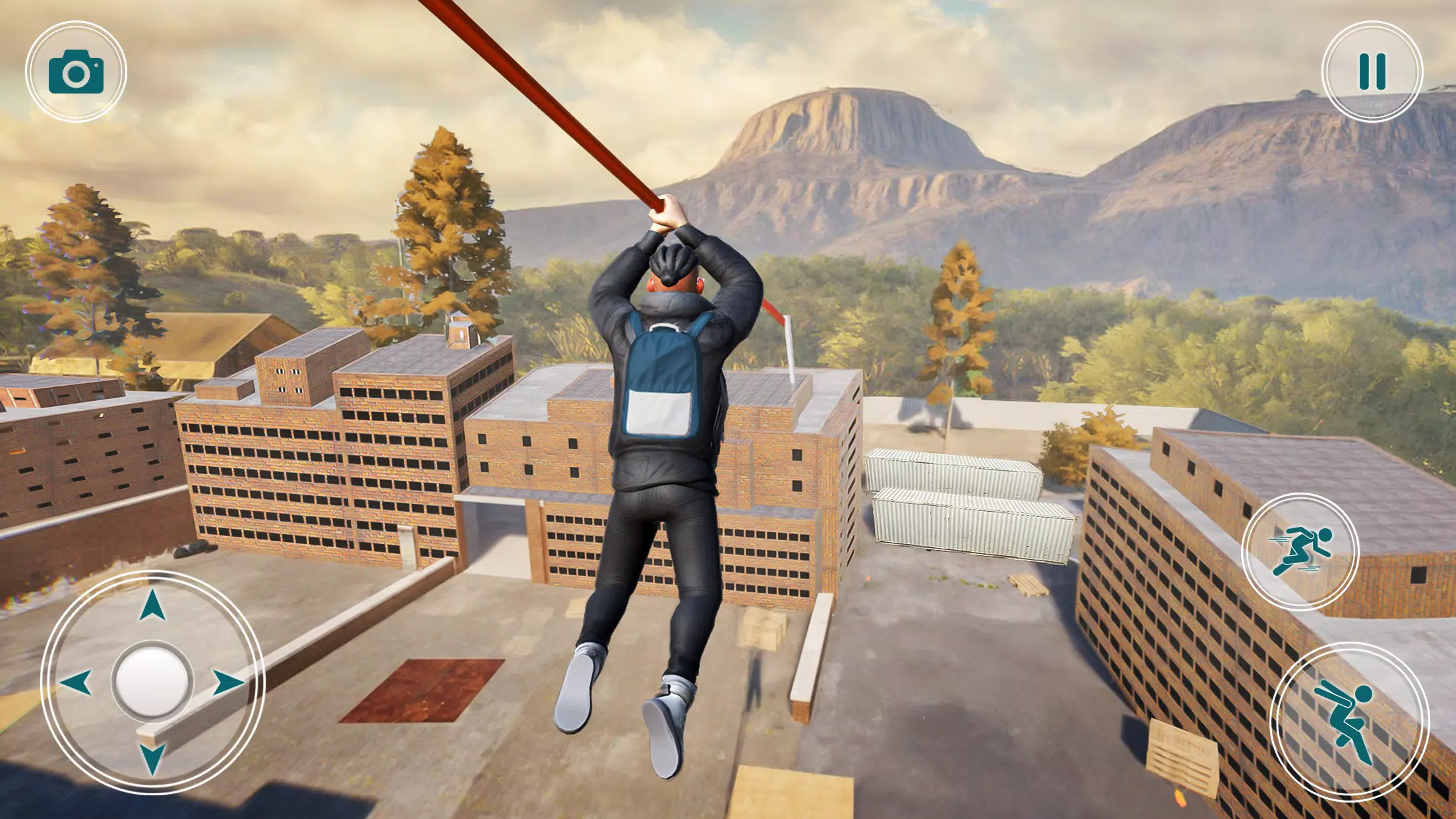 Going Up Parkour Rooftop Games Captura de tela 4