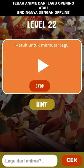 Wibu Elite: Tebak Lagu, Anime, dan Karakternya Capture d'écran 1