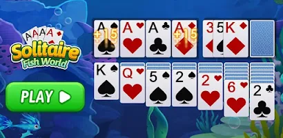 Solitaire Fish World-OceanTrip スクリーンショット 1