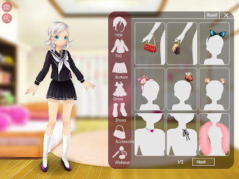 Anime Girl Creator & Dress Up Captura de pantalla 1