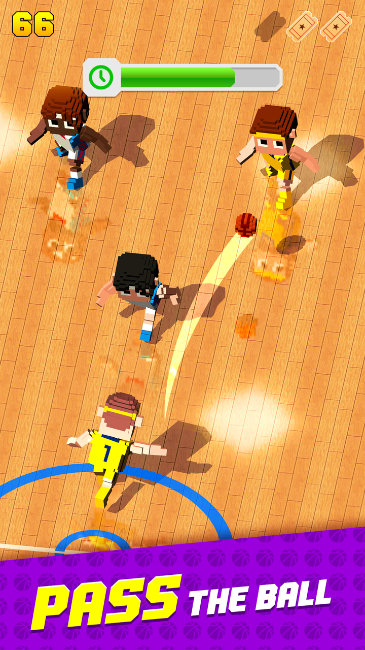 Blocky Basketball FreeStyle 스크린샷 2