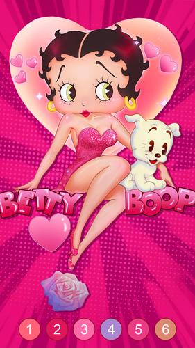 Betty Boop Vintage Coloring スクリーンショット 1