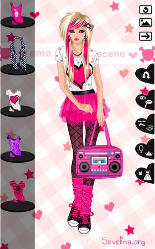 Emo dress up game Captura de tela 1