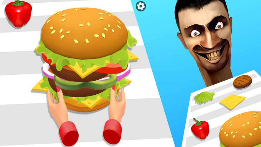 Burger Stack Run Game Captura de pantalla 2