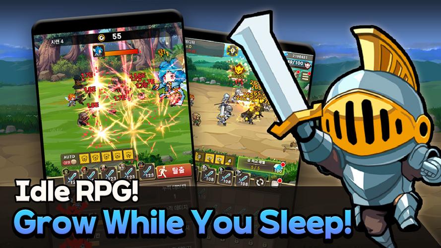 Rush! Knights : Idle RPG स्क्रीनशॉट 3