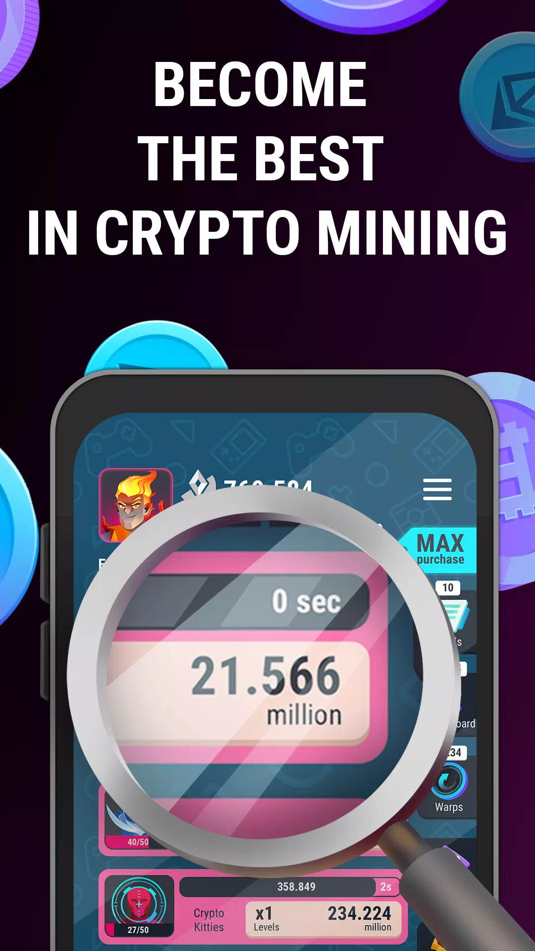 Crypto Miner Tycoon Captura de tela 3