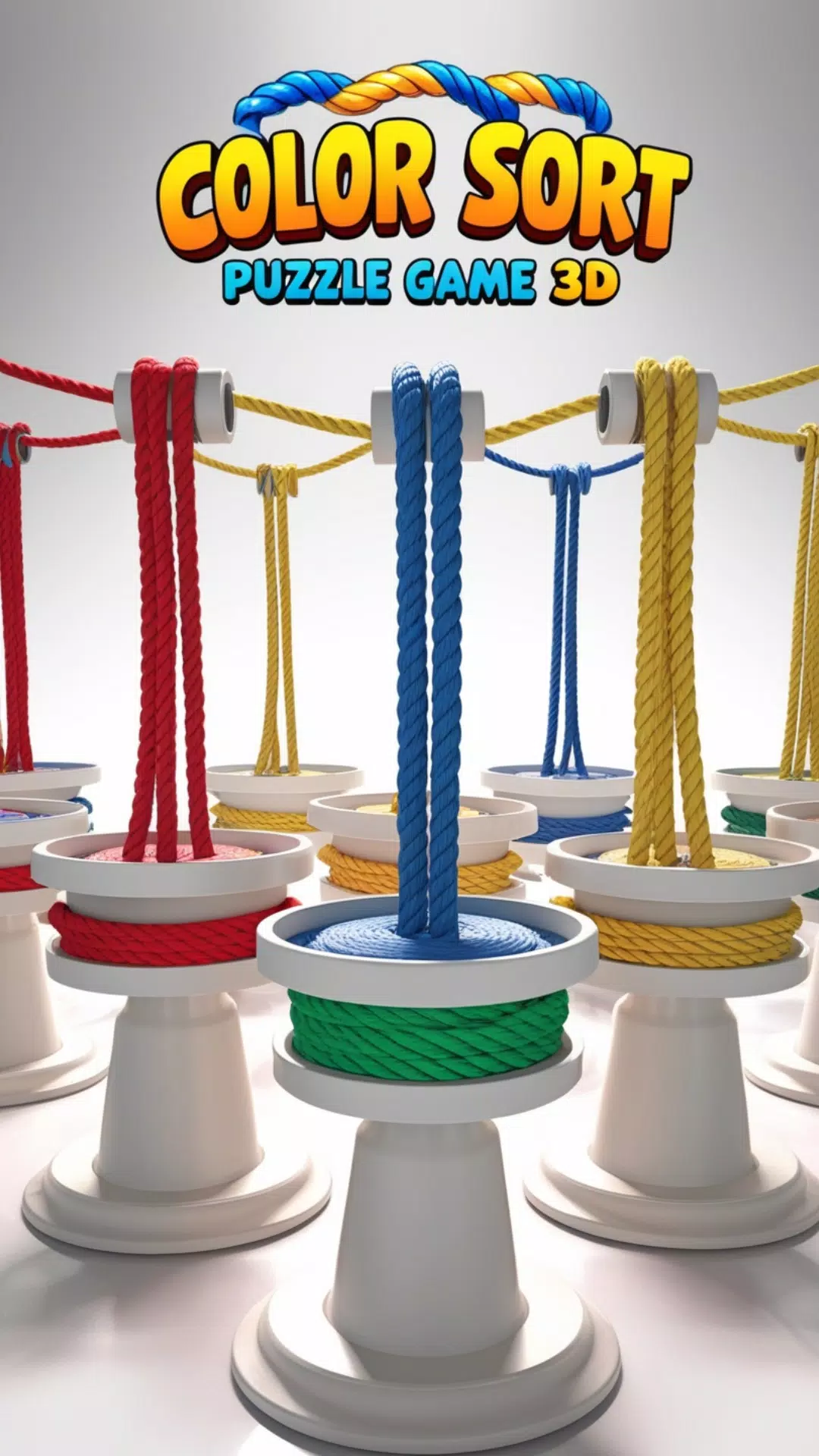 Rope Color Sort Puzzle Game 3D 스크린샷 3