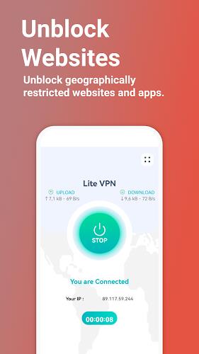 Lite VPN - Secure VPN Proxy 스크린샷 2