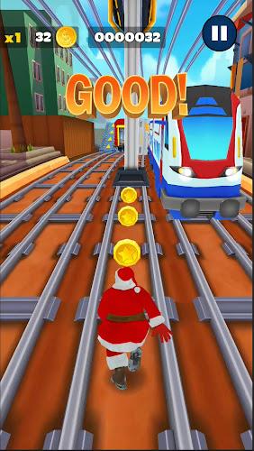 Subway Santa Claus Runner Xmas スクリーンショット 4