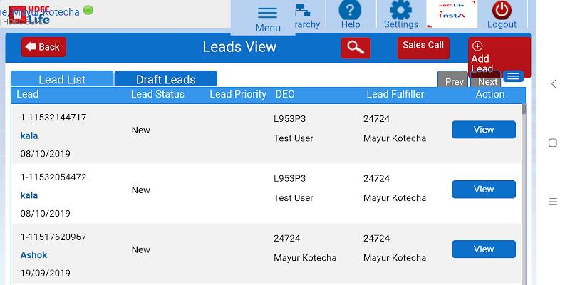 HDFC Life mSD Sales Screenshot 3