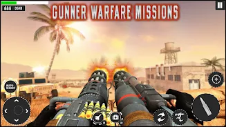 Military Machine Gunner Games Captura de pantalla 1