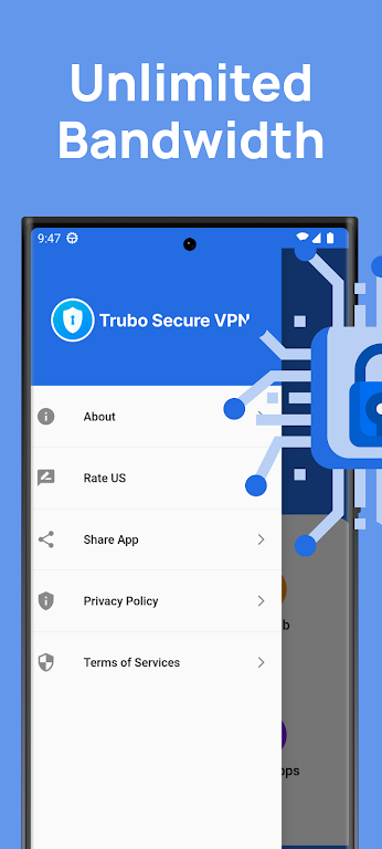 Turbo Secure VPN: Fast Proxy應用截圖第2張