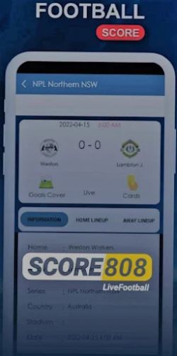 Score808 Sport - Live Football 스크린샷 1