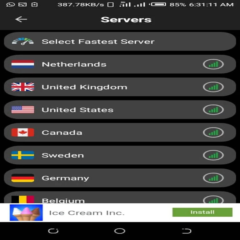 AFRICA VPN スクリーンショット 3