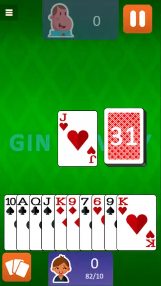 Gin Rummy Free Card Game Capture d'écran 3