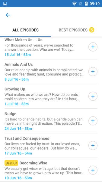 The Podcast App - 팟 캐스트 앱 스크린샷 2