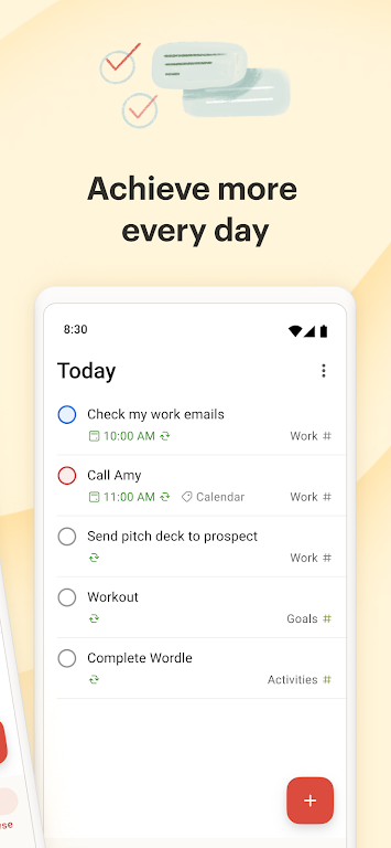 Todoist: Lista & Planner Captura de tela 2