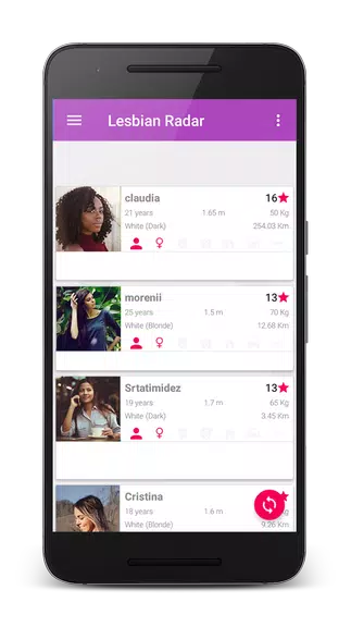 Lesbian Radar - Free dating for girls and women應用截圖第2張