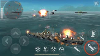 WARSHIP BATTLE:3D World War II Capture d'écran 2