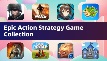 Collection de jeu de stratégie d'action épique