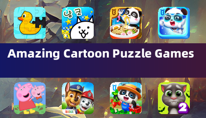 Erstaunliche Cartoon-Puzzlespiele
